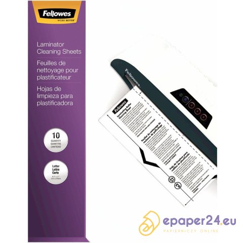 ARKUSZE CZYSZCZĄCE DO LAMINATORA FELLOWES A4 (10) ARKUSZE CZYSZCZĄCE DO LAMINATORA FELLOWES A4 (10)