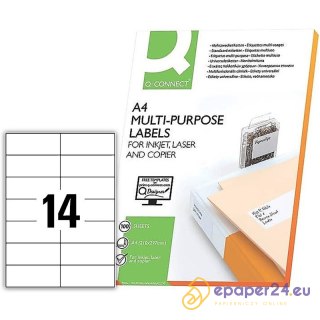 Etykiety Q-Connect A4 105x42.3mm białe (100)