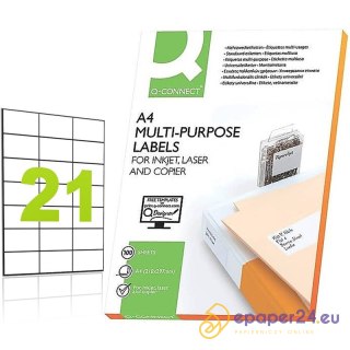 Etykiety Q-Connect A4 70x42.3mm białe (100)