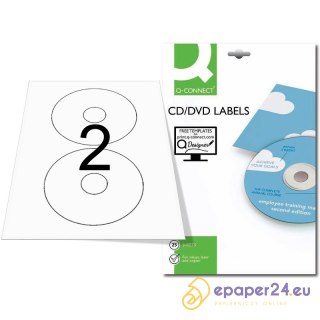 Etykiety na płyty Q-Connect A4 śr.117 białe (25)