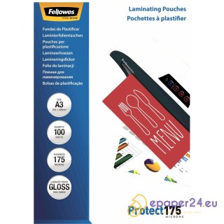 Folia laminacyjna Fellowes A3/175µm błyszczaca (100)