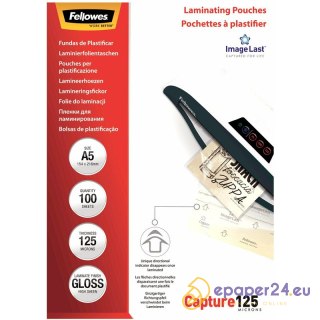Folia laminacyjna Fellowes ImageLast A5/125µm błyszczaca (100)