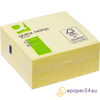 Karteczki Q-Connet 76x76mm żółte (400)