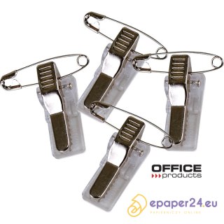 Klipsy do identyfikatora Office Products (100)
