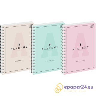 Kołozeszyt Interdruk Academy Pastel A4/100k kratka
