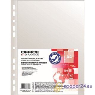 Koszulki Office Products A4/30µm krystaliczne (100)