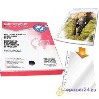 Koszulki Office Products A4/55µm krystaliczne (100)