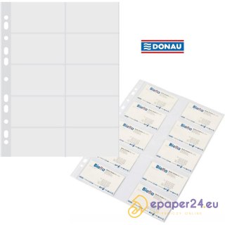 Koszulki na wizytówki Doanu A4/60µm krystaliczne (10)