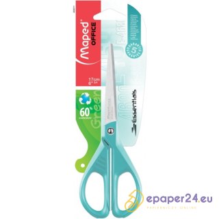 Nożyczki Maped Essentials Green 17cm pastel
