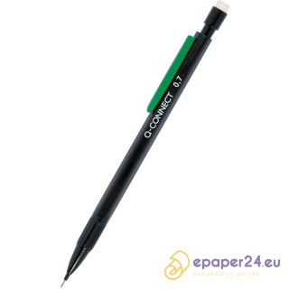 Ołówek automatyczny Q-Connect 0.7mm (+ grafity) czarny