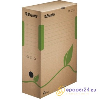 PUDŁO DO ARCHIWIZACJI ESSELTE ECO A4/100mm BRĄZOWE