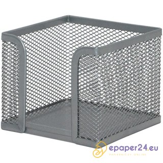 Przybornik na karteczki Q-Connect metalowy srebrny