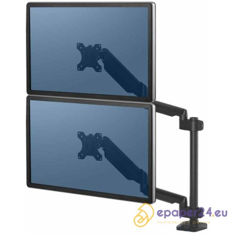 Ramię na 2 monitory Fellowes Platinum pionowe czarne Ramię na 2 monitory Fellowes Platinum pionowe czarne
