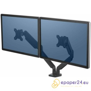 Ramię na 2 monitory Fellowes Platinum poziome czarne