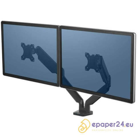 Ramię na 2 monitory Fellowes Platinum poziome czarne Ramię na 2 monitory Fellowes Platinum poziome czarne