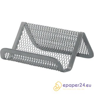 Stojak na wizytówki Q-Connect metalowy srebrny