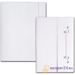 TECZKA KARTONOWA Z GUMKĄ A4 250g BIAŁA