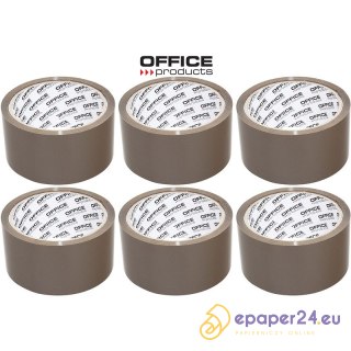 Taśma pakowa Office Products 48mm/50y Hot-melt brązowa (6)