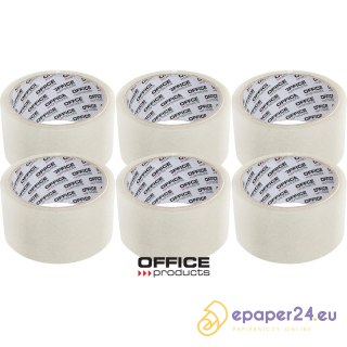 Taśma pakowa Office Products 48mm/50y Hot-melt transparentna (6)