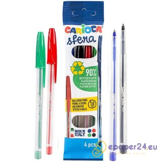 Długopisy Carioca Sfera 4 kolory