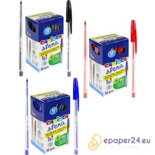 Długopisy Carioca Sfera czerwone (50)