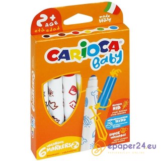 Flamastry Carioca Baby Maxi 6 kolorów