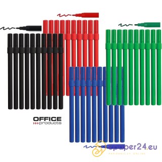 Flamastry Office Products 1.0mm niebieskie (10)