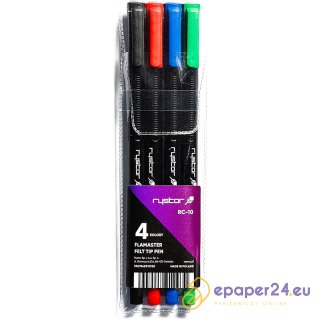 Flamastry Rystor RC-10 4 kolory