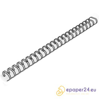 GRZBIETY DRUTOWE 3:1 9,5mm CZARNE (100)