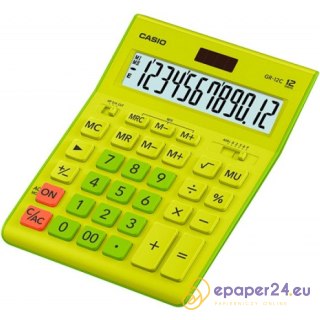 Kalkulator Casio GR-12C limonkowy