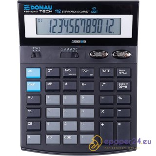 Kalkulator Donau Tech K-DT4120-01 czarny