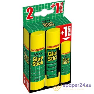 Kleje w sztyfcie Amos 2x22g + 10g