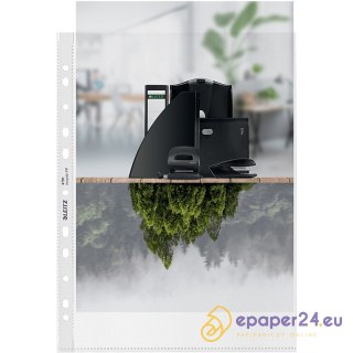 Koszulki Leitz Recycle A4/100µm groszkowe (100)