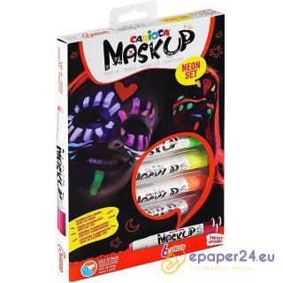 Kredki do twarzy Carioca MaskUp neon 6 kolorów