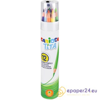 Kredki ołówkowe Carioca Tita 12 kolorów
