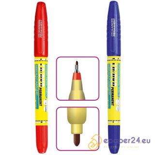 Marker do płyt CM-051 dwustronny czerwony