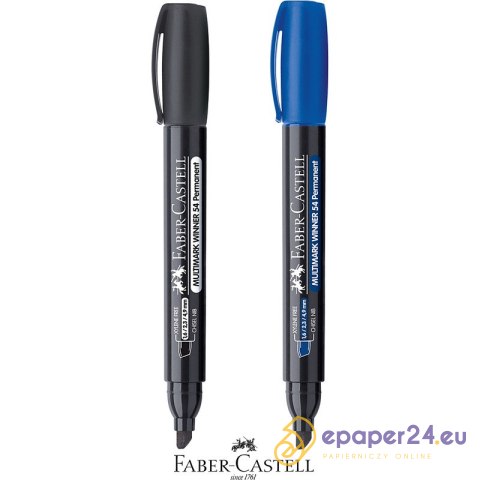 Marker permanentny Faber-Castell 54 niebieski Marker permanentny Faber-Castell 54 niebieski
