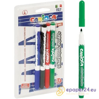 Markery do tablic Carioca 4 kolory