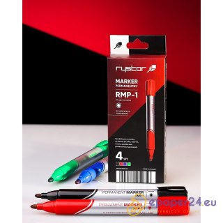 Markery permanentne Rystor RMP-1 4 kolory