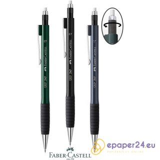 Ołówek automatyczny Faber-Castell Grip 1347 0.7mm metaliczny zielony