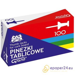 Pinezki do tablic Grand mix kolorów (100)