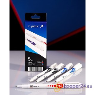Pióra kulkowe Rystor PK7 0.7mm 3 kolory (5)