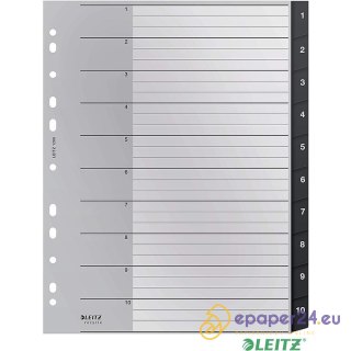 Przekładki PP Leitz Recycle A4 Maxi 1-10 czarne