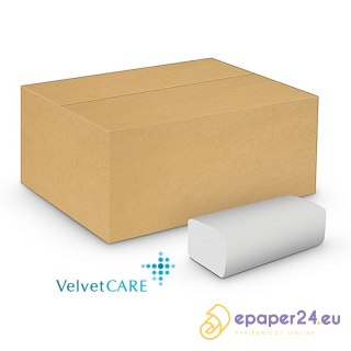Ręczniki składane Velvet Care V-Fold 2w celuloza białe (20x150)