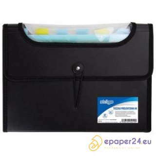 TECZKA PP STRIGO A4 12 PRZEKŁADEK FIOLETOWA