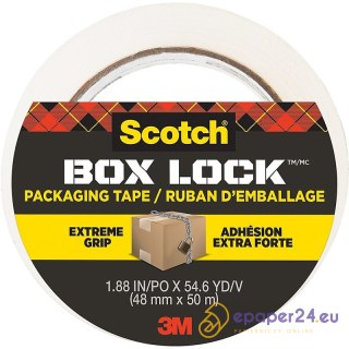 Taśma pakowa Scotch Box Lock 48mm/50m transparentna