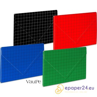 Teczka kartonowa z rzepem VauPe A4/10mm niebieska