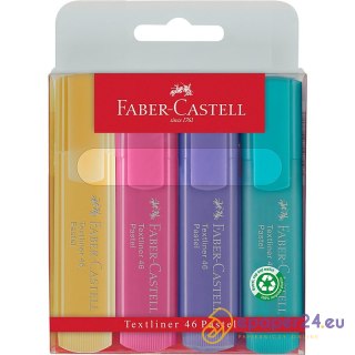 Zakreślacze Faber-Castell 1546 pastelowe 4 kolory