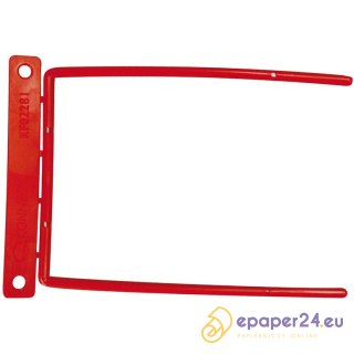 Klips archiwizacyjny Q-Connect D-Clip czerwony