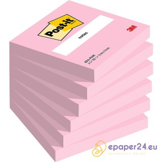 Karteczki Post-it 76x76mm (654-PNK) różowe (6x100)